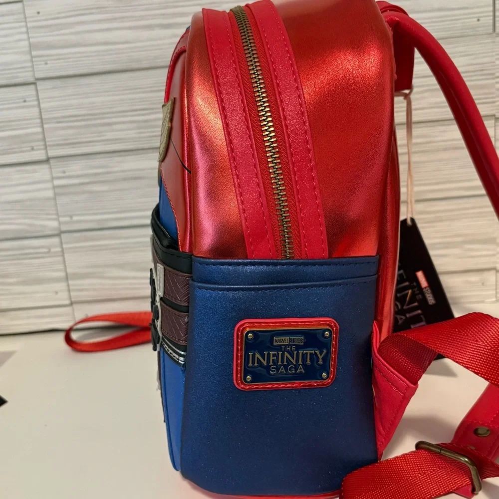 NWT Loungefly Marvel Metallic Dr Strange Cosplay Mini Backpack Eye Of Agamotto